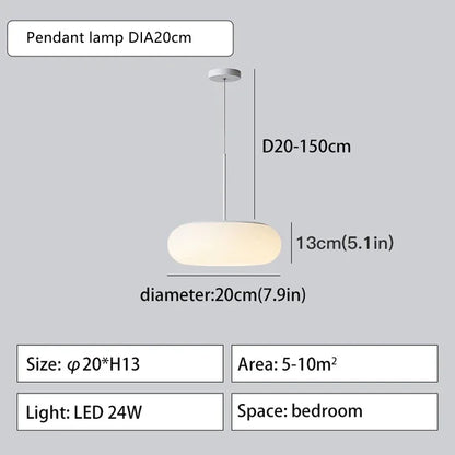 2024 DecorBites™ Eco-Friendly PE Ceiling Pendant Lamp for Kitchen Bedroom LED Interior Lighting
