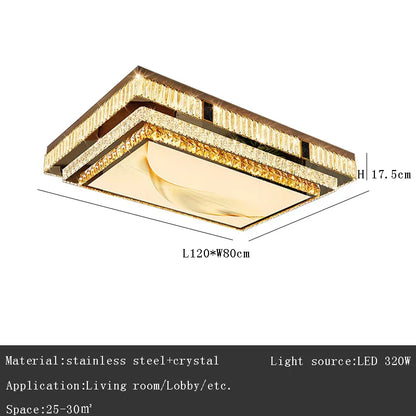 DecorBites™ Gold Crystal Ceiling Lights for Modern Home Decor
