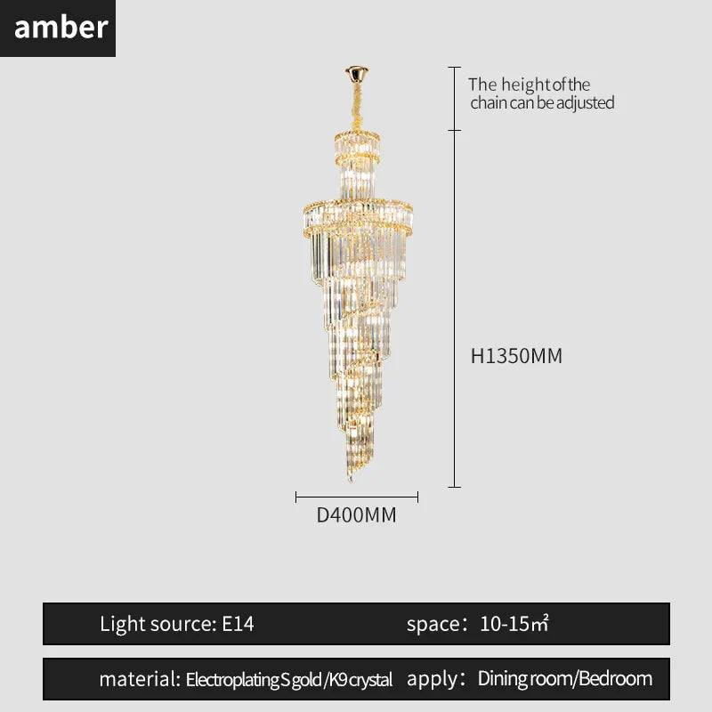 DecorBites™ Crystal Chandelier | French Simple Design for Dining Room, Living Room, and Master Bedroom