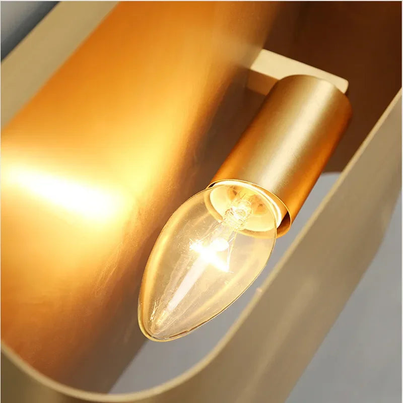DecorBites™ Copper Brass Wall Sconce, Modern Minimalist Designer Wall Lamp for Home Lighting