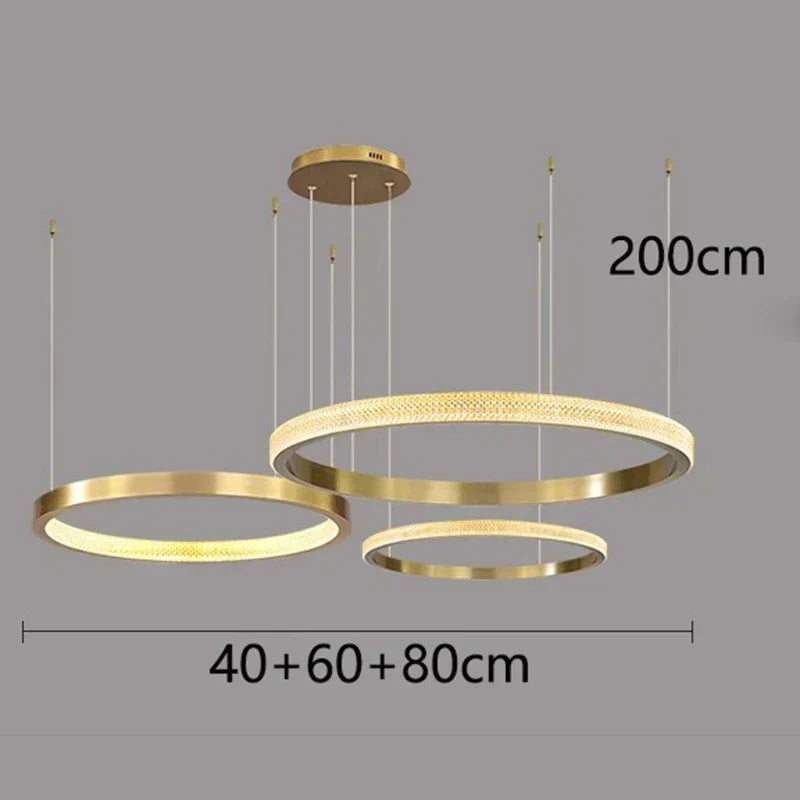 DecorBites™ Crystal Chandelier for Living and Dining Room, Luxury Pendant Light for Home Décor