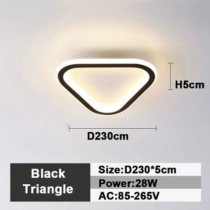DecorBites™ LED Ceiling Lamp: Square Round Indoor Lighting, Bedroom, Entrance Hall, Neutral/Cool/Warm White