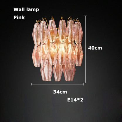 DecorBites™ Glass Art LED Chandelier for Living Room