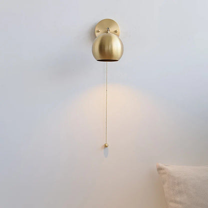 DecorBites™ Copper Wall Light with Pull Chain Switch, Modern Nordic Design