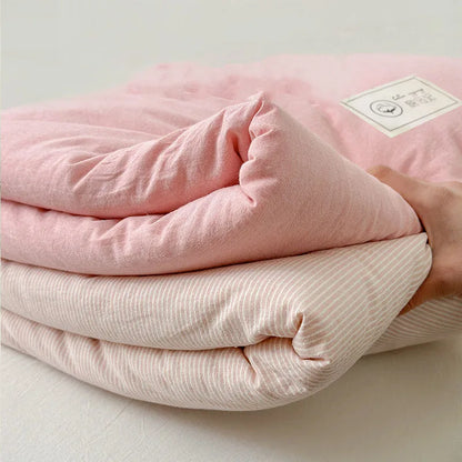 DecorBites™ Cotton Summer Cooling Blanket | Soft Breathable Quilted Quilt