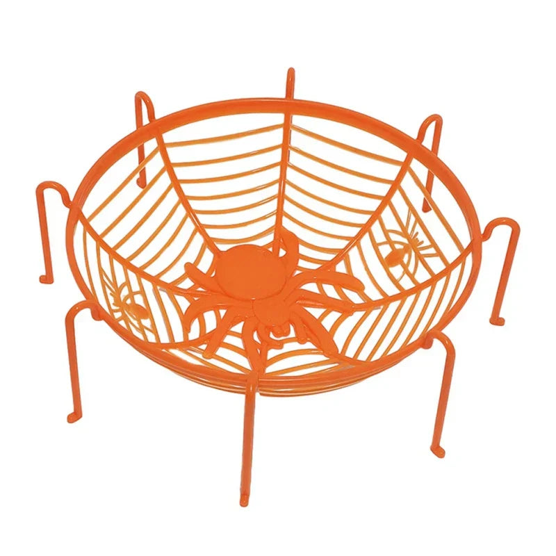 DecorBites™ Halloween Skull Spider Tray Snack Storage Plate Fruit Basket Candy Box