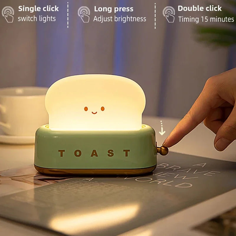 DecorBites™ Bread Maker Night Light USB Chargeable Table Lamp