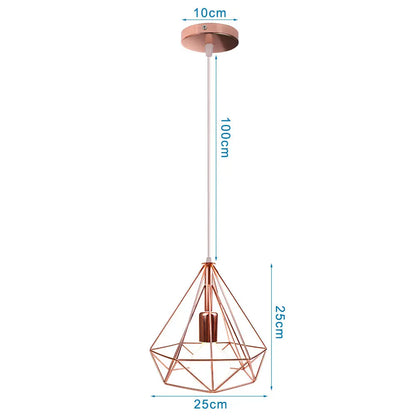 DecorBites™ Industrial Retro Loft LED Pendant Light for Home Living Room Kitchen