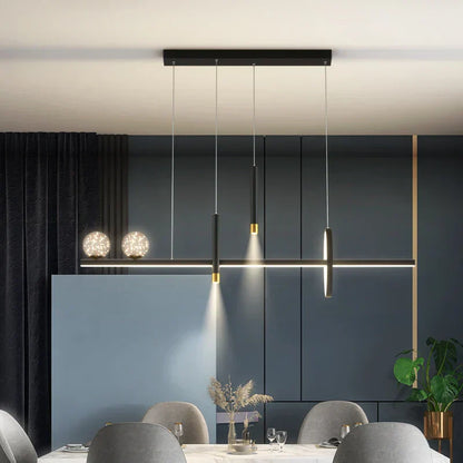 DecorBites™ Black Gold Pendant Lamp | Modern Indoor Light for Dining Room & Kitchen