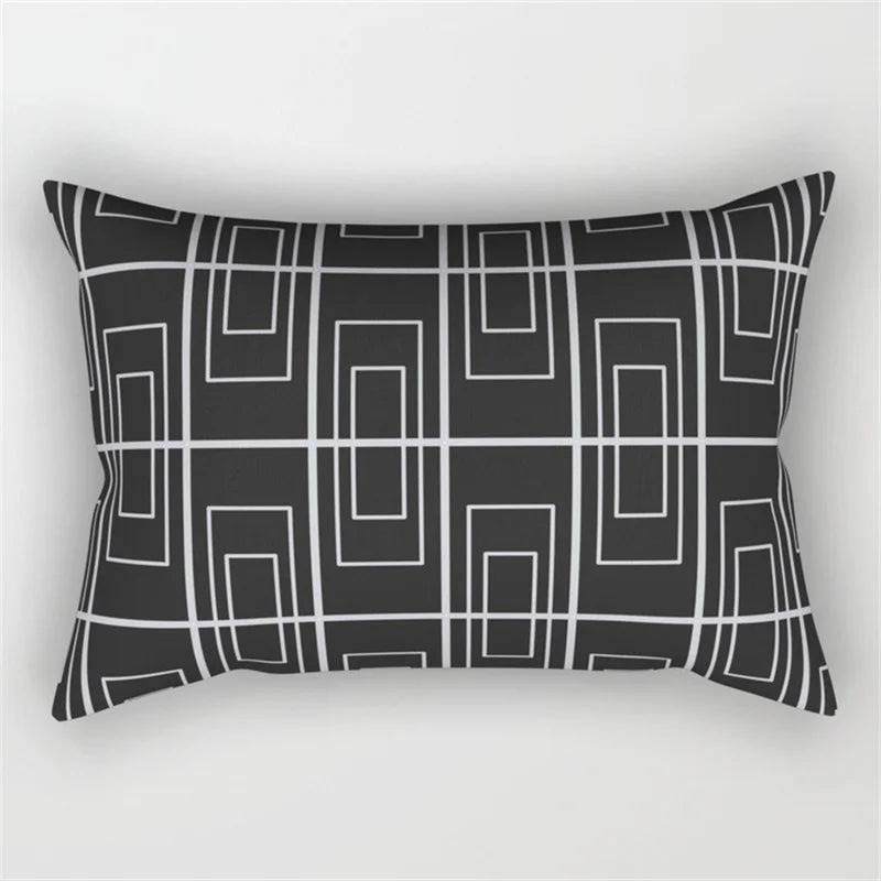 DecorBites™ Geometric Wave Line Waist Pillowcase Set