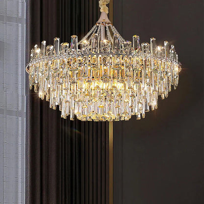 DecorBites™ Crystal Chandelier for Modern Luxe Home, Bedroom, Dining Room Villas