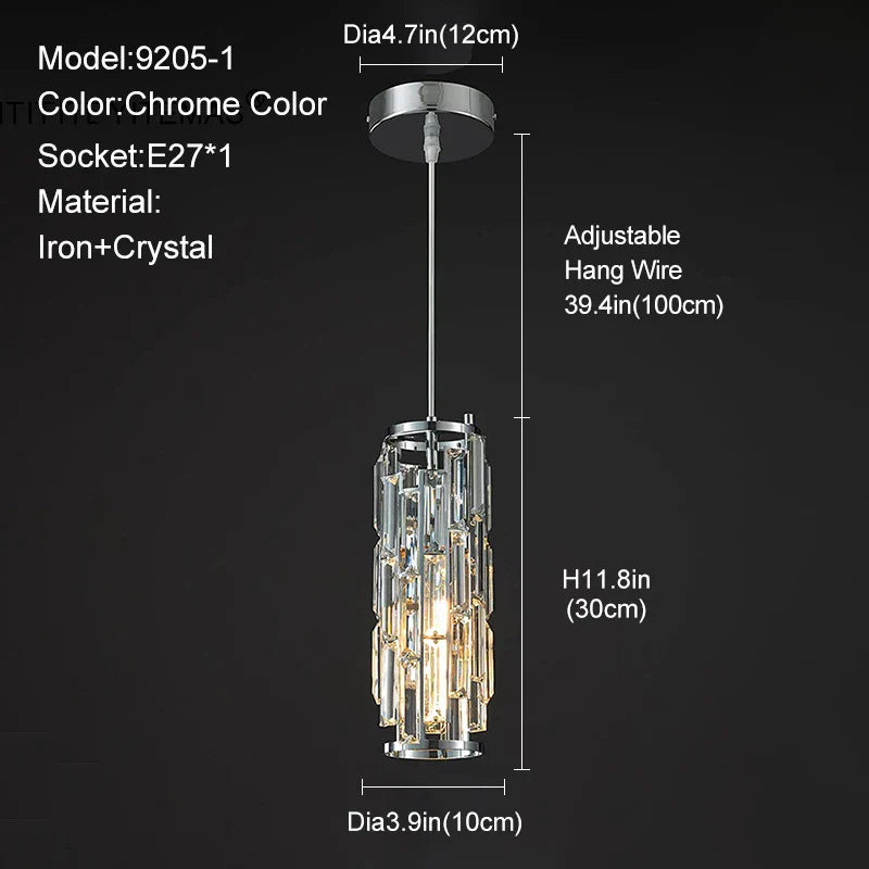™ Gold Crystal Chandelier: Elegant Dining Room Pendant Lighting