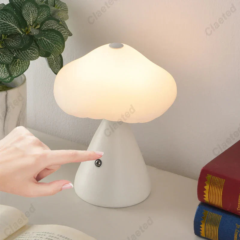 DecorBites™ LED Mushroom Night Light Touch Switch Bedside Lamp Kid's Room Decor