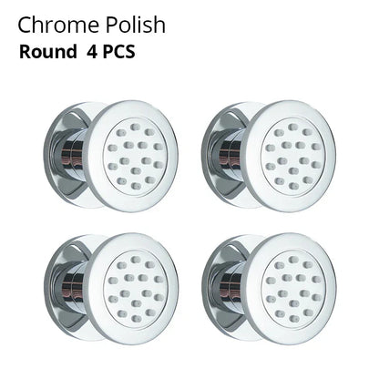 DecorBites™ Brass Body Round Shower SPA Jets for Luxurious Bathroom Massage Experience