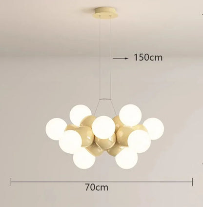 DecorBites™ Elegant Chandelier Ceiling Pendant Light Fixture for Dining Room, Salon & Indoor Lighting