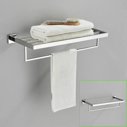 DecorBites™ 304 Stainless Steel Wall Mount Towel Rack Bathroom Accessories