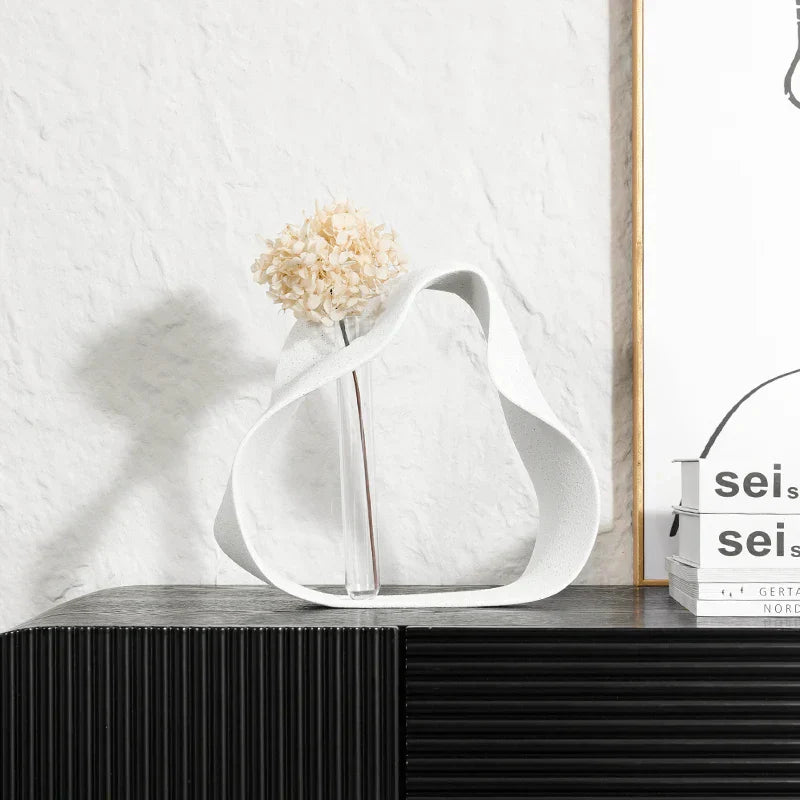 DecorBites™ Geometric Hollowed-out Resin Ring for Home Decor & Flower Arrangement
