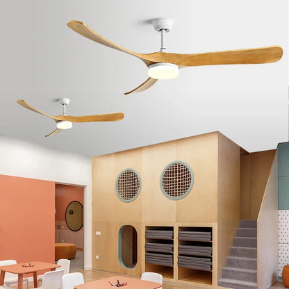 DecorBites™ 70" Wooden Ceiling Fan with Reversible Motor for Year-Round Comfort