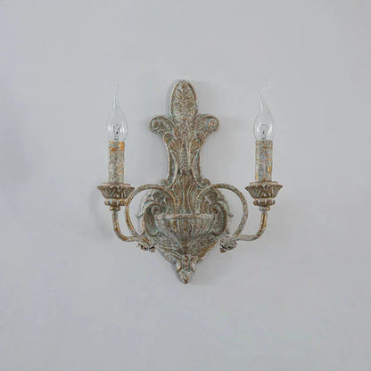 DecorBites™ Antique Iron Double Headed Wall Lamp | Retro Bedroom Bedside Corridor Living Room