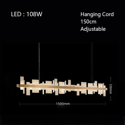 DecorBites™ LED Chandelier: Modern Lighting for Dining Room & Home Decor