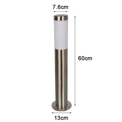 DecorBites™ Black Silver Landscape Bollard Path Light for Garden Decoration
