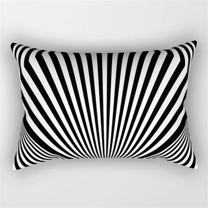 DecorBites™ Geometric Wave Line Waist Pillowcase Set