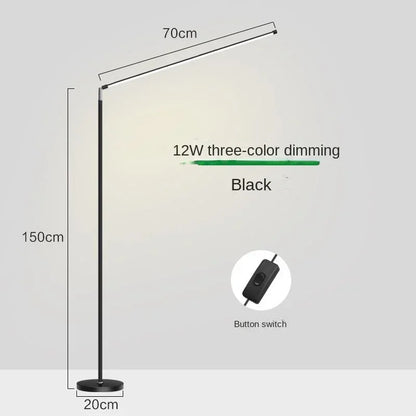 DecorBites™ LED Floor Lamp: Super Bright Minimalist Reading Fixture for Living Room and Bedroom