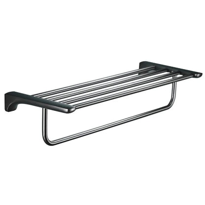 DecorBites™ Grey Bathroom Accessories Set: Paper Holder, Corner Shelf, Towel Rack, Toilet Brush Holder, Towel Holder