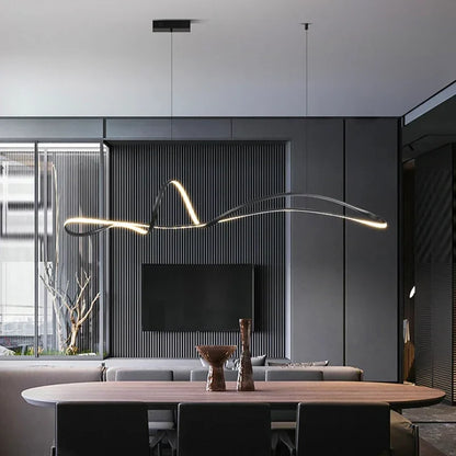 DecorBites™ Gold Dine Pendant Light for Living Room Decor & Dining Table | Noedic LED Chandelier Fixtures