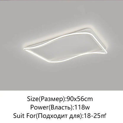 DecorBites™ Golden LED Ceiling Chandelier: Modern Simplicity for Living, Dining, and Bedrooms