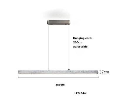 DecorBites™ LED Natural Marble Hanging Chandelier for Dinning Room