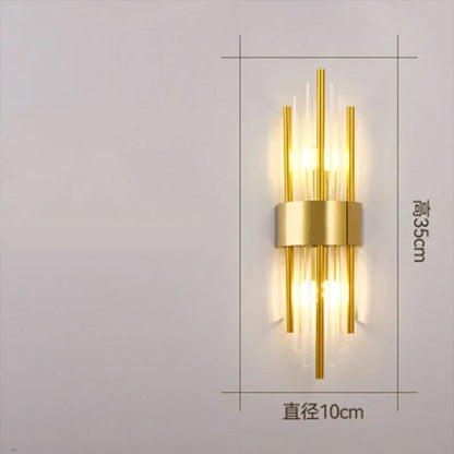 DecorBites™ Crystal Wall Lamp: Elegant Decor for Living Room, Bedroom, or Bedside Fixtures