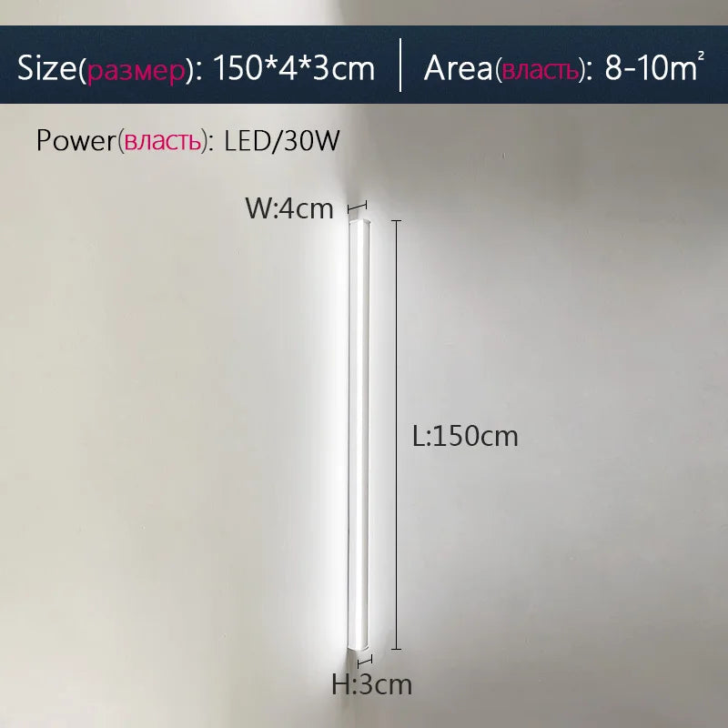 DecorBites™ Black LED Wall Lamp for Bedroom Living Room Aisle Sofa Background