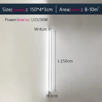 DecorBites™ Black LED Wall Lamp for Bedroom Living Room Aisle Sofa Background