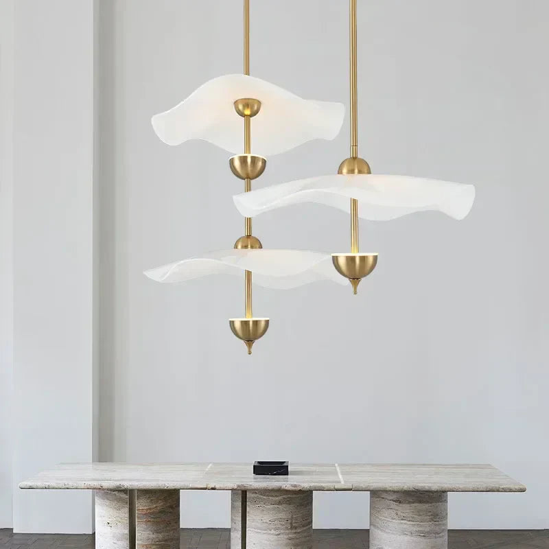 DecorBites™ Lotus Leaf Pendant Lights for Ceiling Staircase Chandelier - Modern LED Hanging Lamps