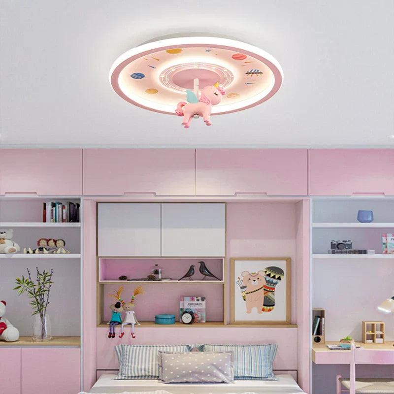 DecorBites™ Astronaut LED Ceiling Light for Kids' Room - Blue Cartoon Theme