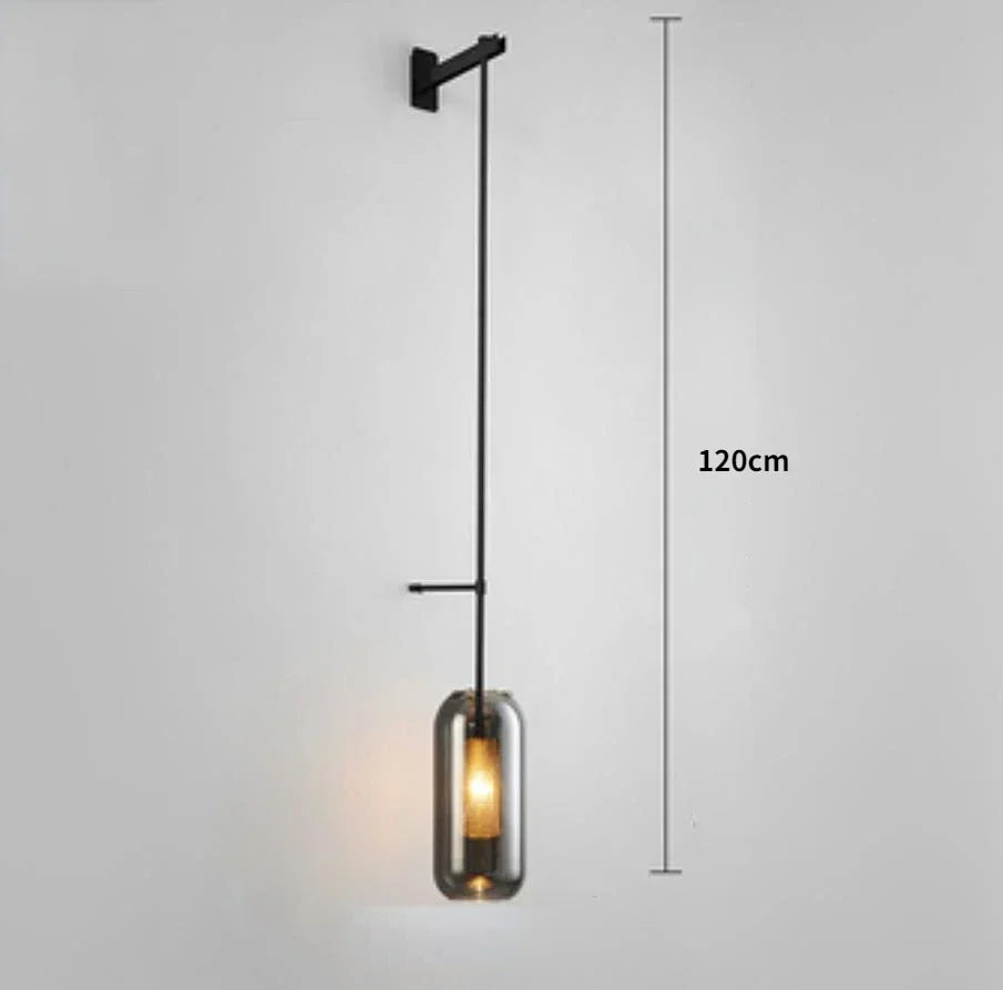 DecorBites™ Gold Glass Wall Sconce Light Fixture for Home Hotel Bathroom Decor