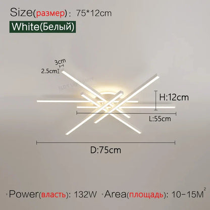 2023 DecorBites™ Nordic LED Ceiling Chandelier for Living, Dining, and Bedroom
