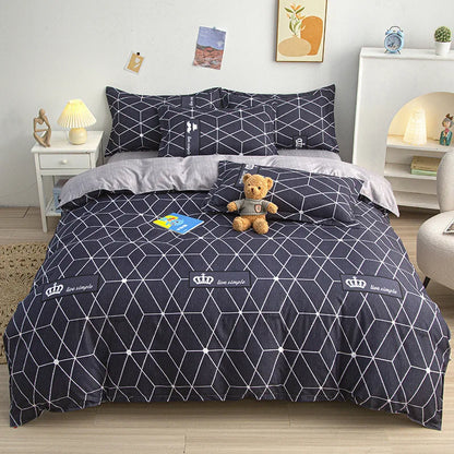 DecorBites™ Cartoon Printed Bedding Set: Bed Sheet, Duvet Cover, Pillowcases