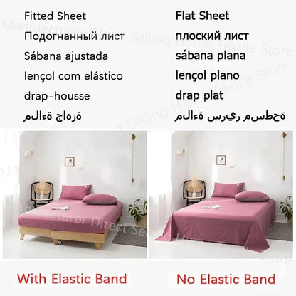DecorBites™ Cotton Queen Bedding Set: Duvet Cover, Sheets, Quilt Cover, Pillow Covers -Soft & Comfortable