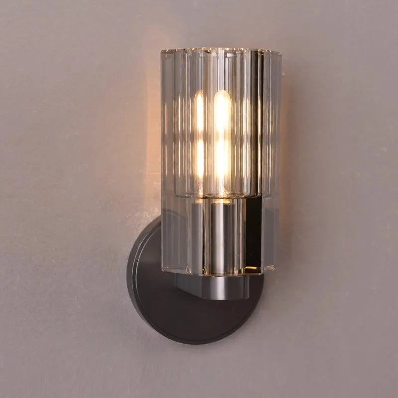DecorBites™ Bronze Copper Crystal Sconce Wall Lamps for Living Room & Bedroom