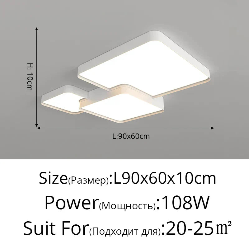 DecorBites™ LED Acrylic Chandelier - Modern Indoor Lighting for Bedroom Kitchen Living Room
