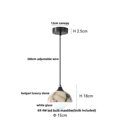 DecorBites™ LED Pendant Lamp Adjustable Wire Globe Hanging Light Fixtures