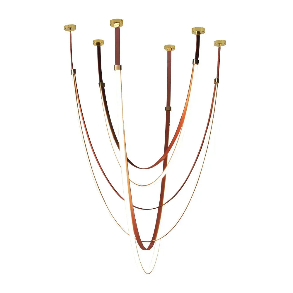™ LED Long Strip Chandelier for Modern Living Room and Villa