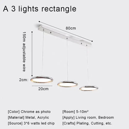 DecorBites™ LED Pendant Lights for Kitchen Dining Room Home Decor