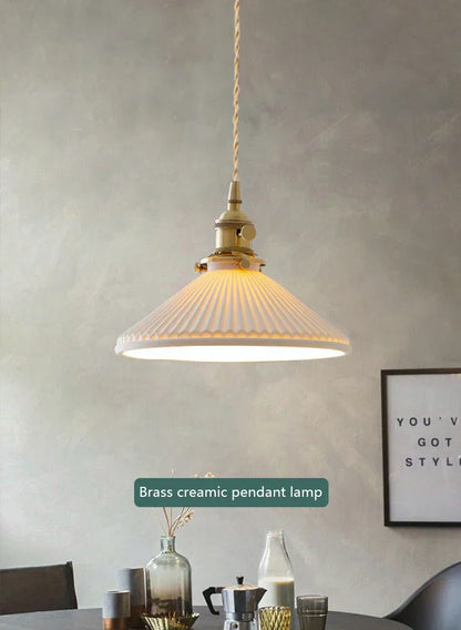™ Japanese Ceramic Pendant Light Scandinavian Style Luxury Lamp