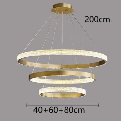 DecorBites™ Crystal Chandelier for Living and Dining Room, Luxury Pendant Light for Home Décor