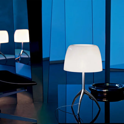 DecorBites™ Lumiere Glass Table Lamp - Modern LED Desk Light for Bedroom and Living Room
