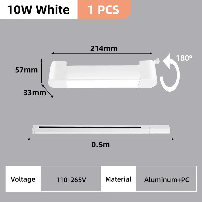 DecorBites™ LED Track Light Set for Home Decor - Modern Chandelier Lamp with Rail System