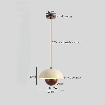 DecorBites™ Columnar Micro Cement LED Hanging Lamps | Home Decor Pendant Light